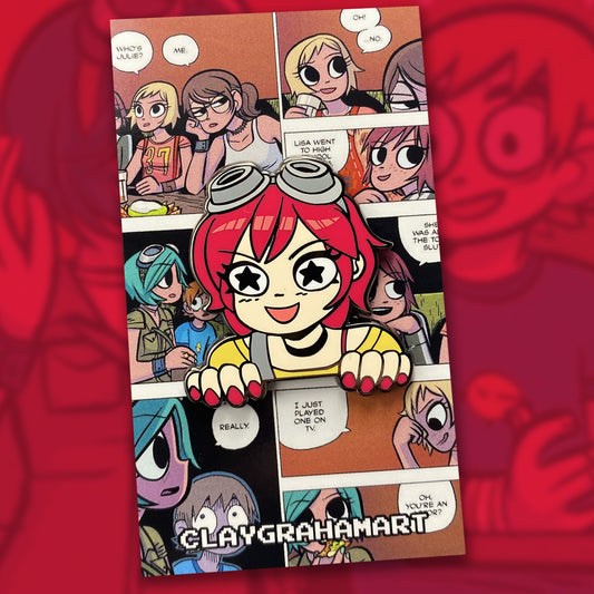 Ramona F Peeker 1.5" hard enamel pin