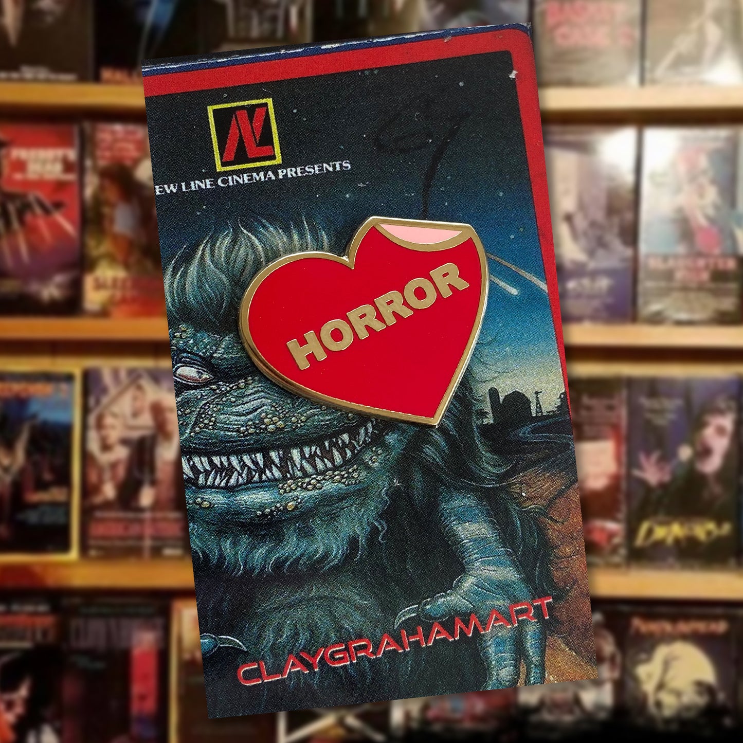 I Heart the Horror Section 1.25" Hard Enamel Pin
