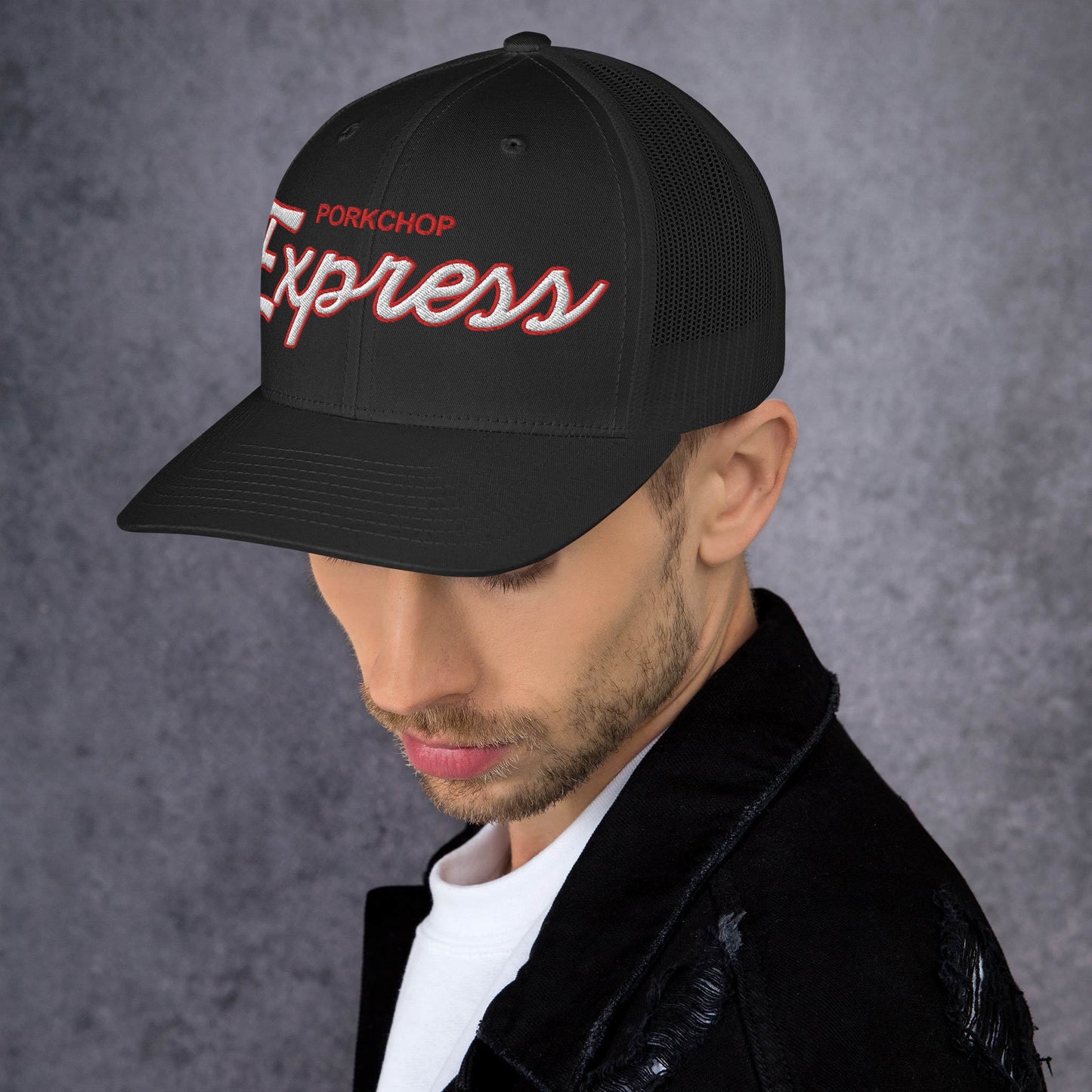 Porkchop Express trucker snapback hat