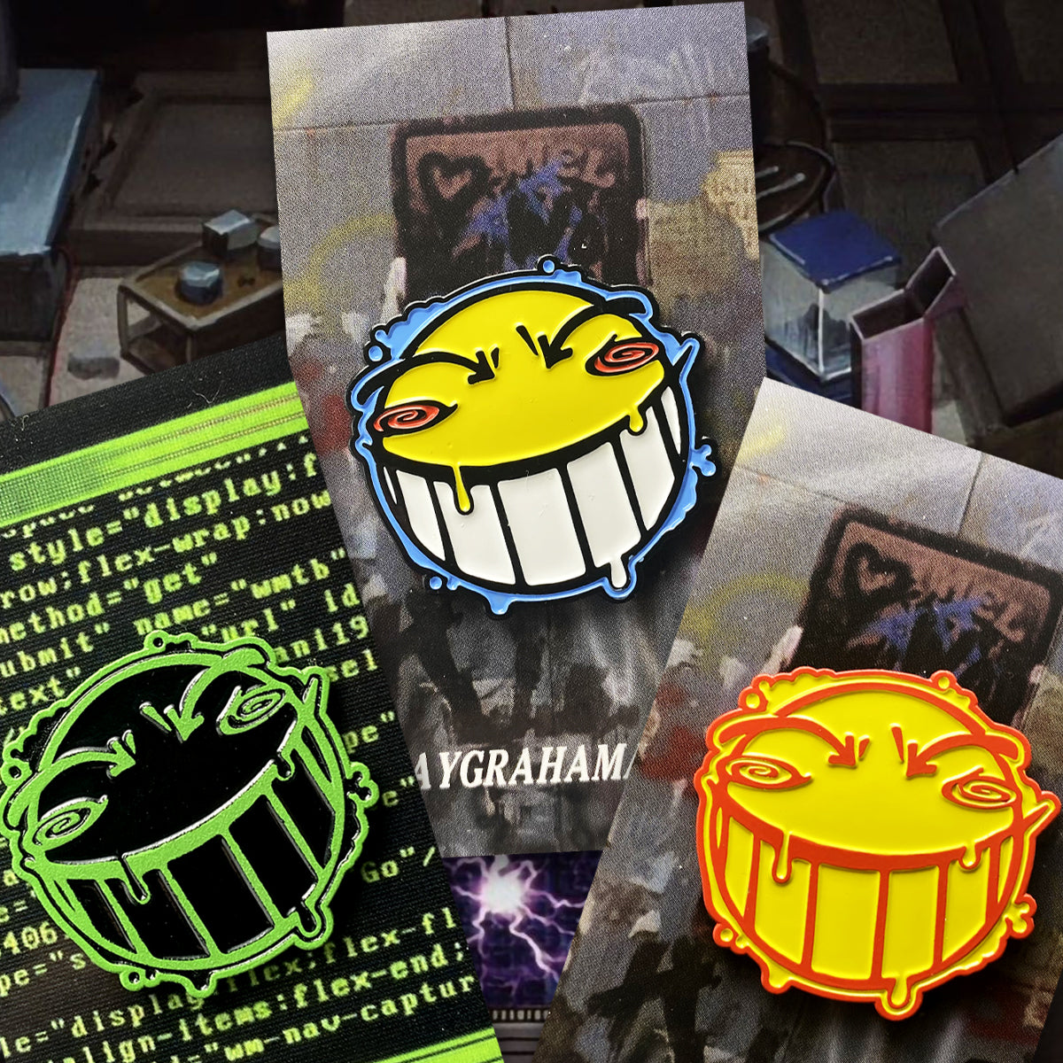 Radical Graffiti 1.5" soft enamel pin