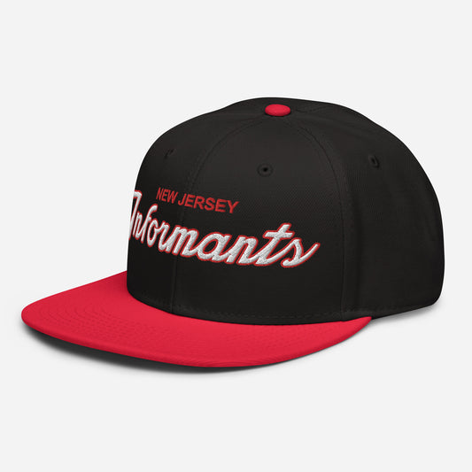 NJ Informants snapback hat