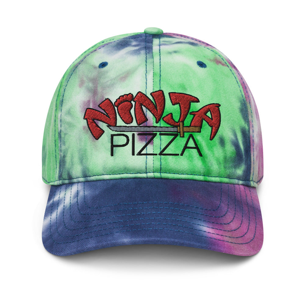 Ninja Pizza tie-dye dad hat