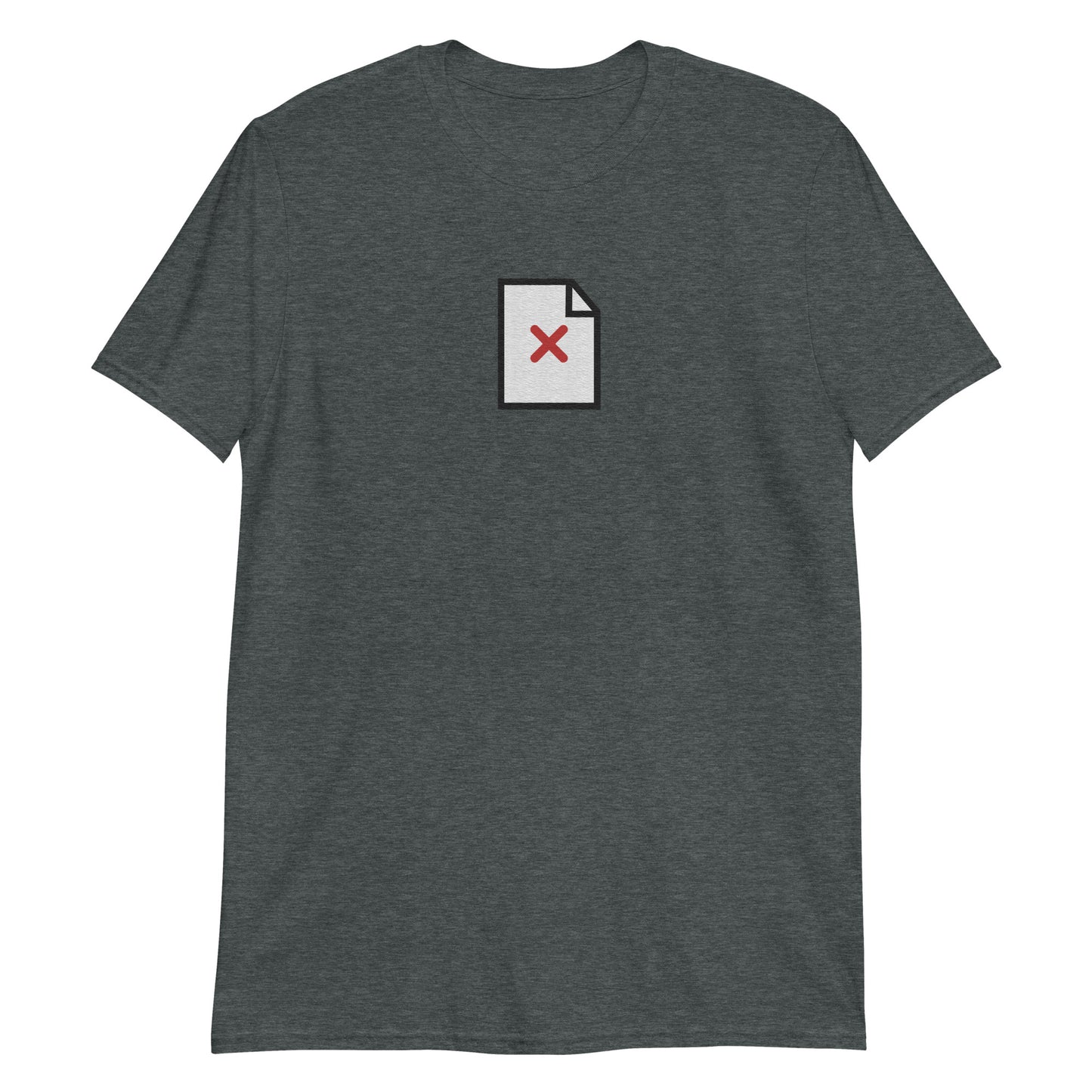 Missing Image File embroidered t-shirt