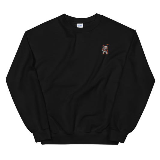 Pixel Castle embroidered crewneck sweatshirt