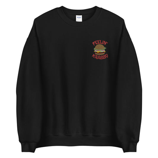 Feelin' Krabby embroidered crewneck sweatshirt