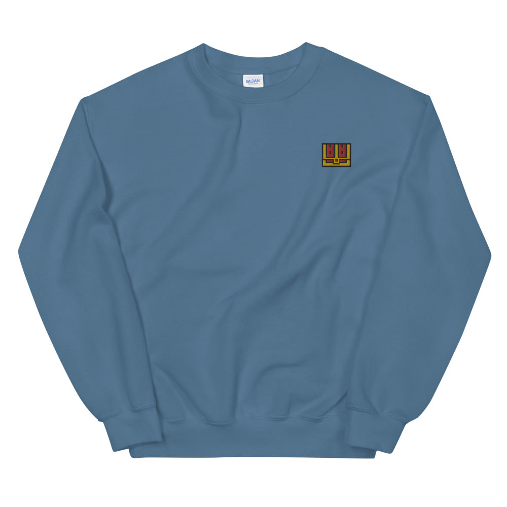Pixel Chest embroidered crewneck sweatshirt
