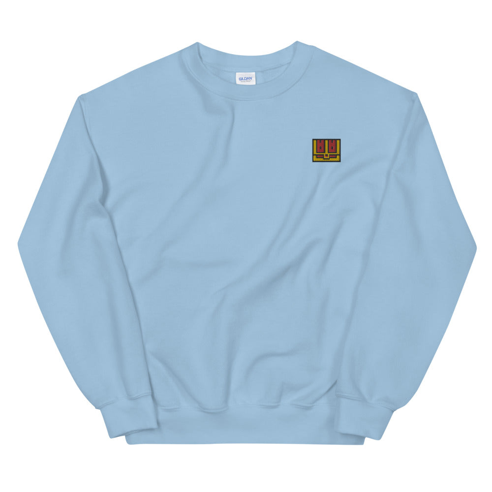 Pixel Chest embroidered crewneck sweatshirt