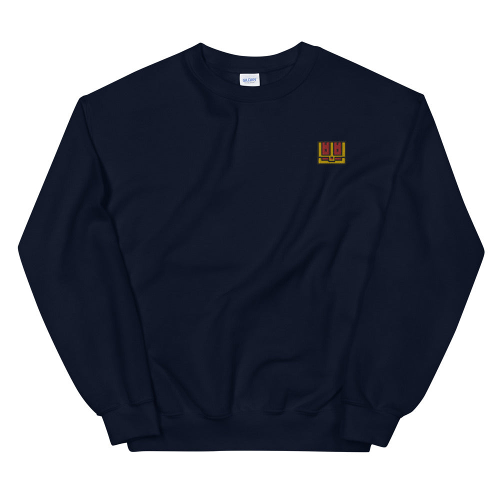 Pixel Chest embroidered crewneck sweatshirt