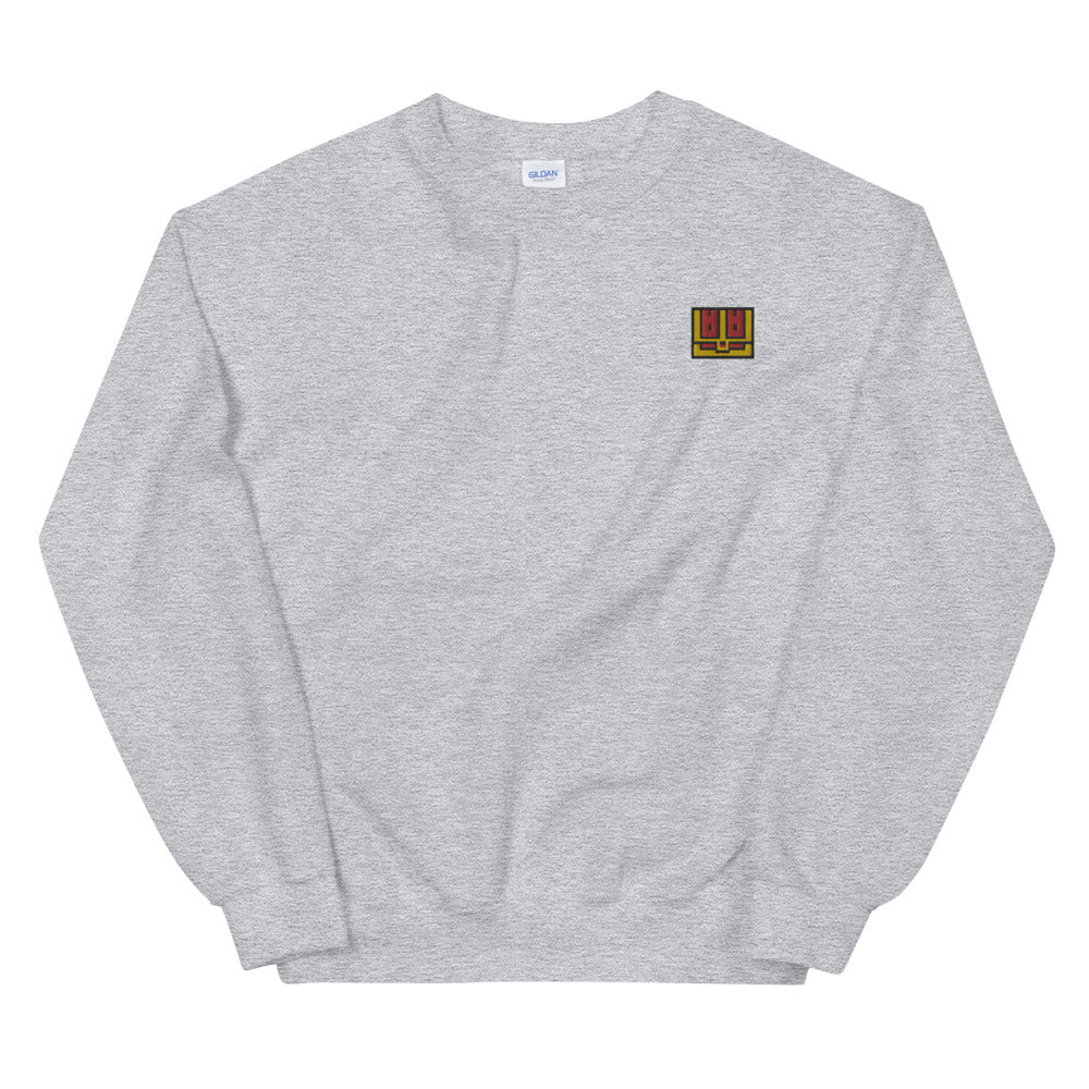 Pixel Chest embroidered crewneck sweatshirt