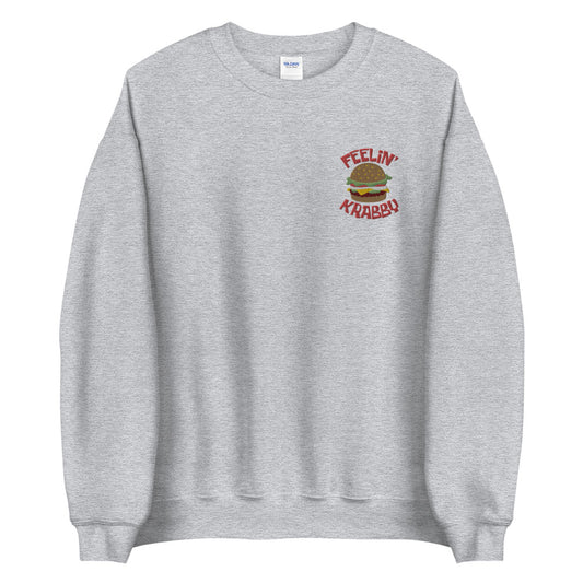 Feelin' Krabby embroidered crewneck sweatshirt