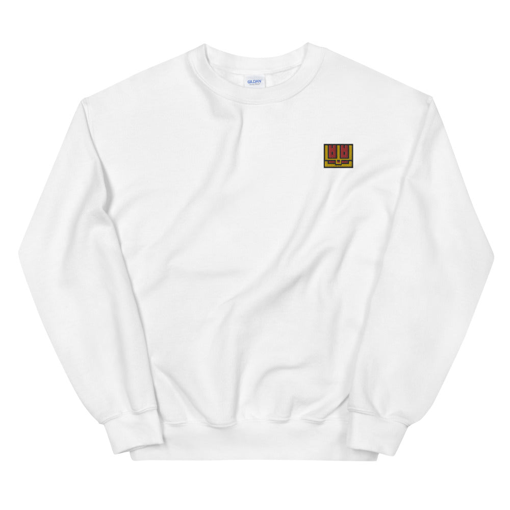 Pixel Chest embroidered crewneck sweatshirt