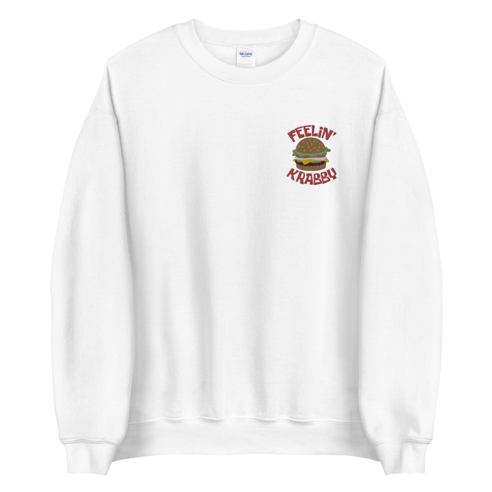 Feelin' Krabby embroidered crewneck sweatshirt