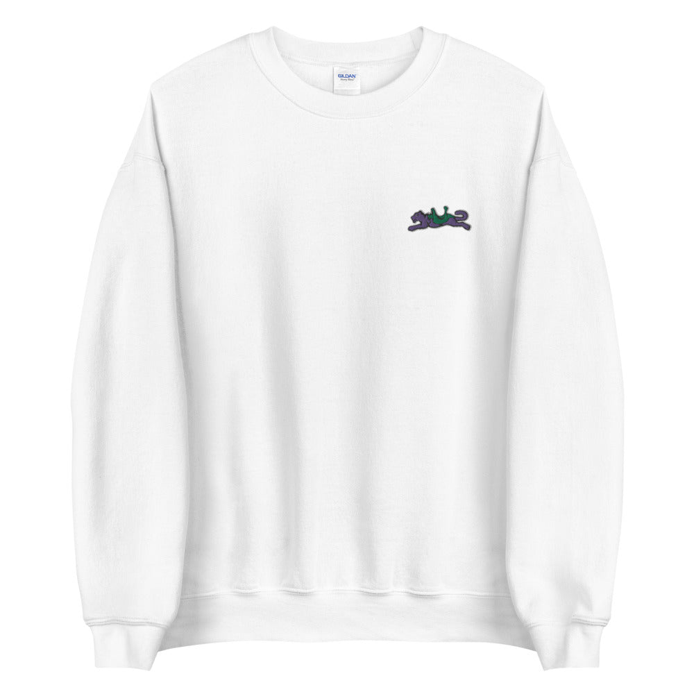 La Panthère embroidered crewneck sweatshirt