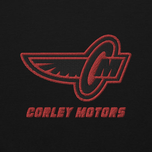 Corley Motors 95 embroidered pullover hoodie