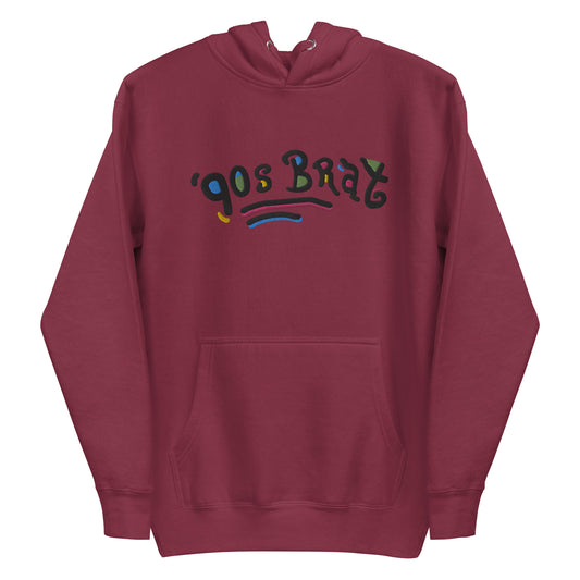 90s Brat embroidered hoodie