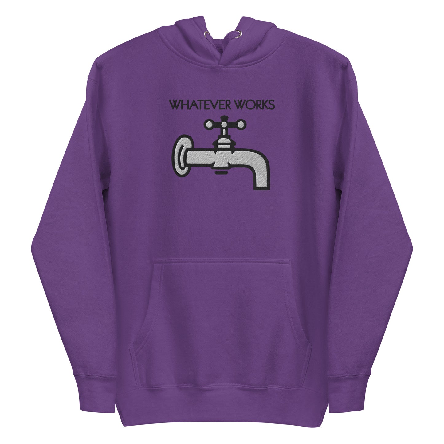 Whatever Works embroidered hoodie
