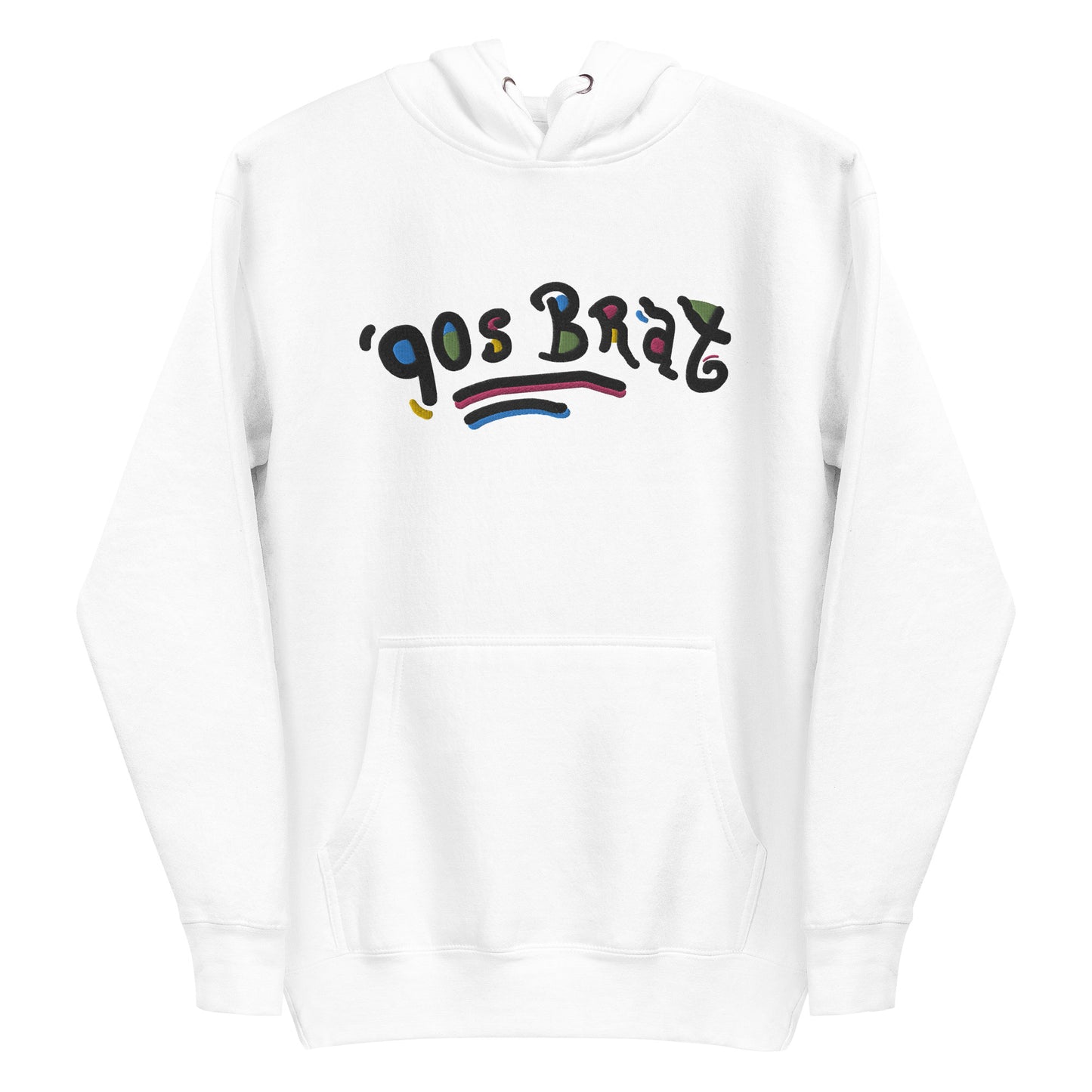 90s Brat embroidered hoodie