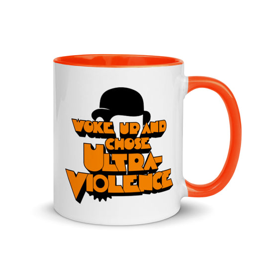 Woke Up and Chose Ultra-Violence 2-color ceramic mug