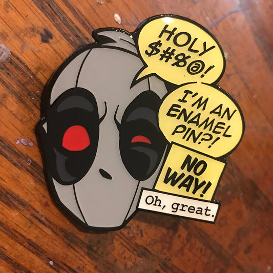 Headpool 2" Soft Enamel Pin w/ epoxy