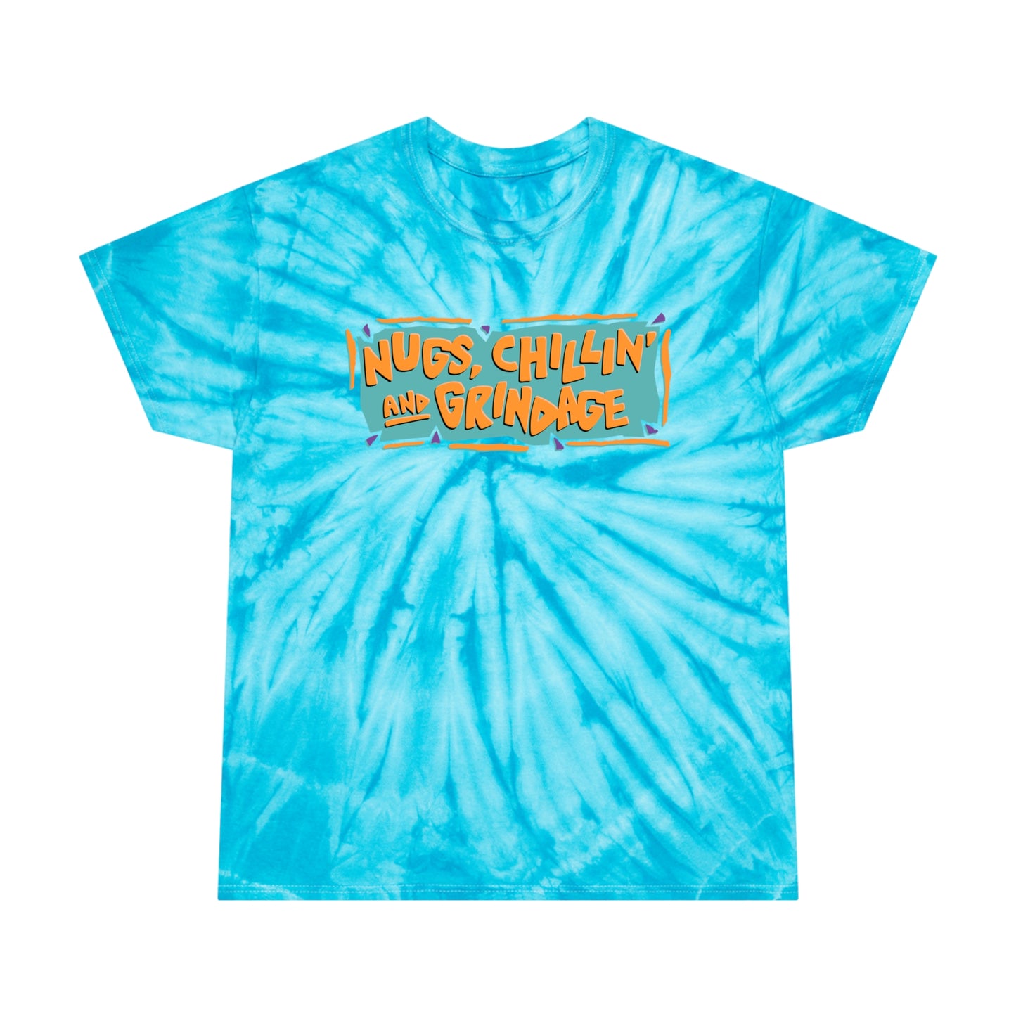 Nugs Chillin and Grindage tie-dye t-shirt