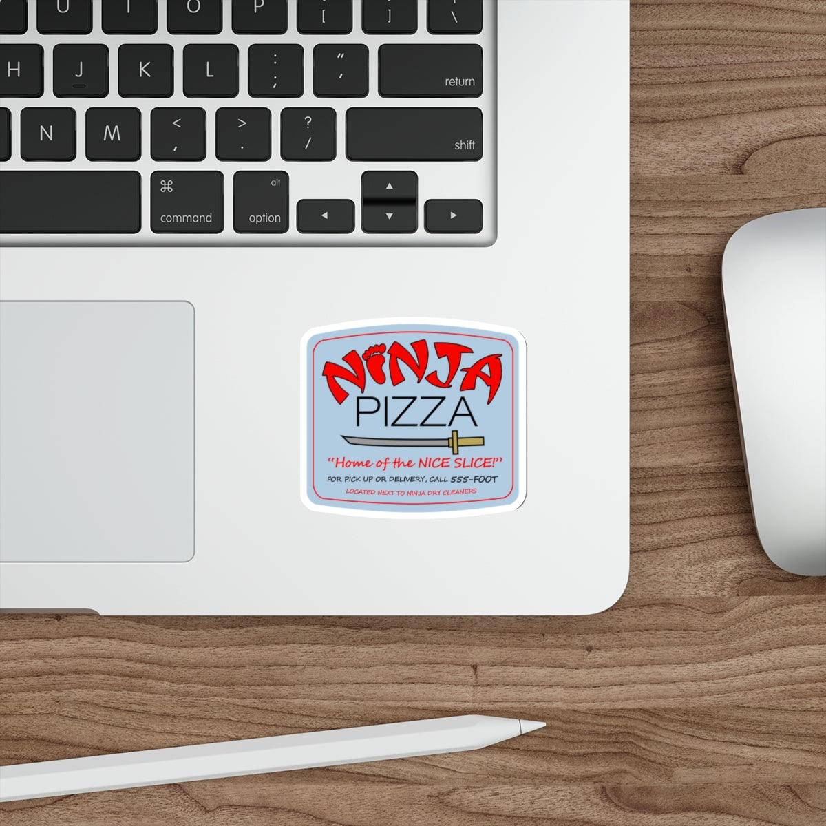 Ninja Pizza vinyl sticker