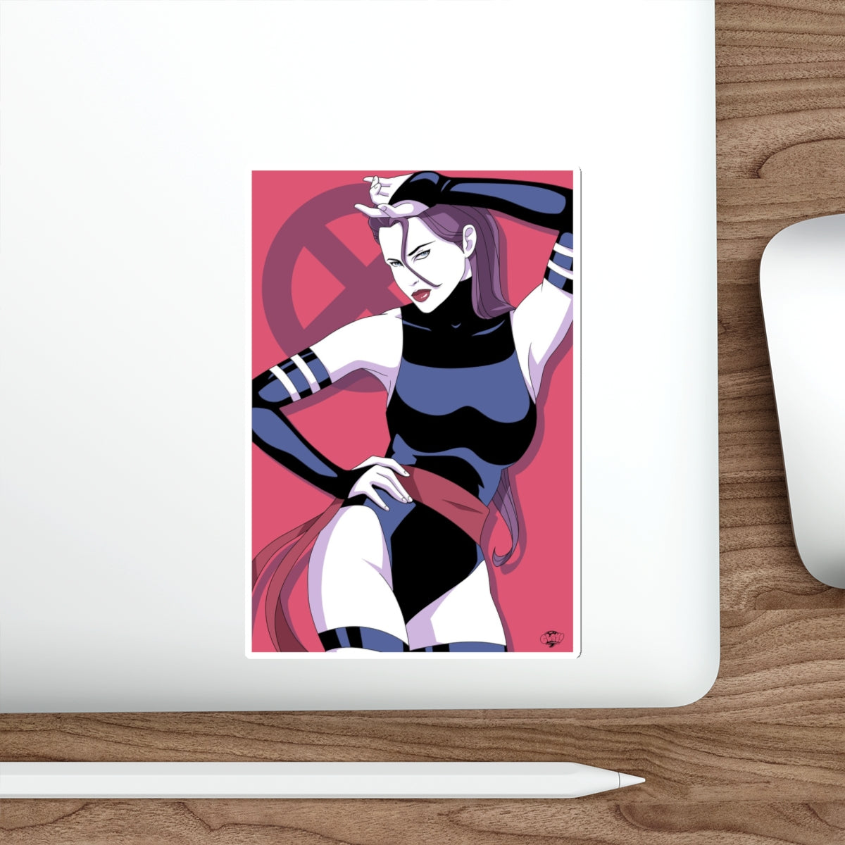 Psylocke'd In vinyl sticker