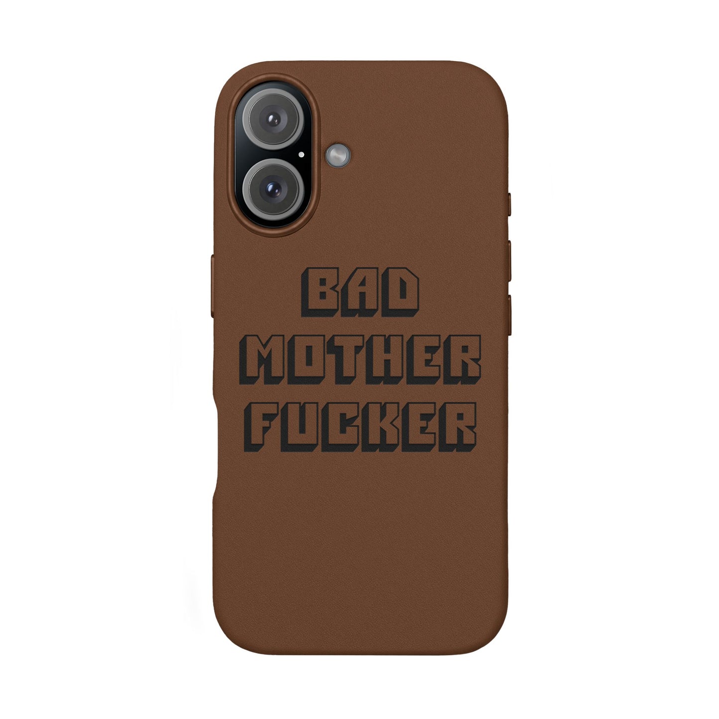 Bad MF faux leather phone case