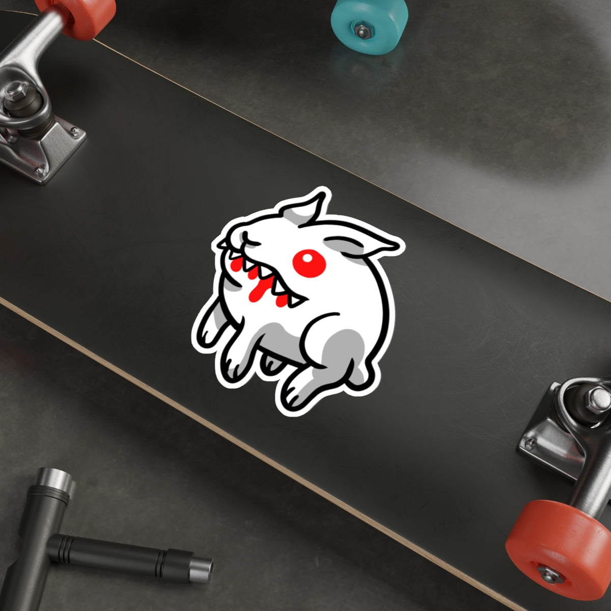 Camelot Crashers Rabbit Pet vinyl sticker