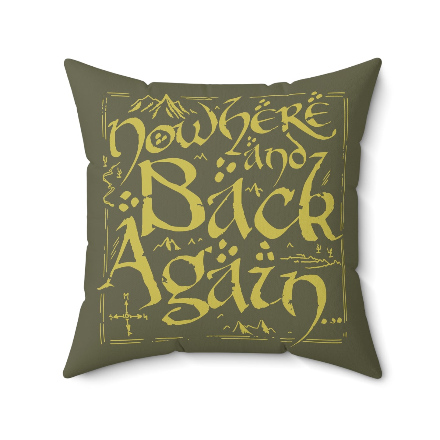 Nowhere and Back Again throw pillow