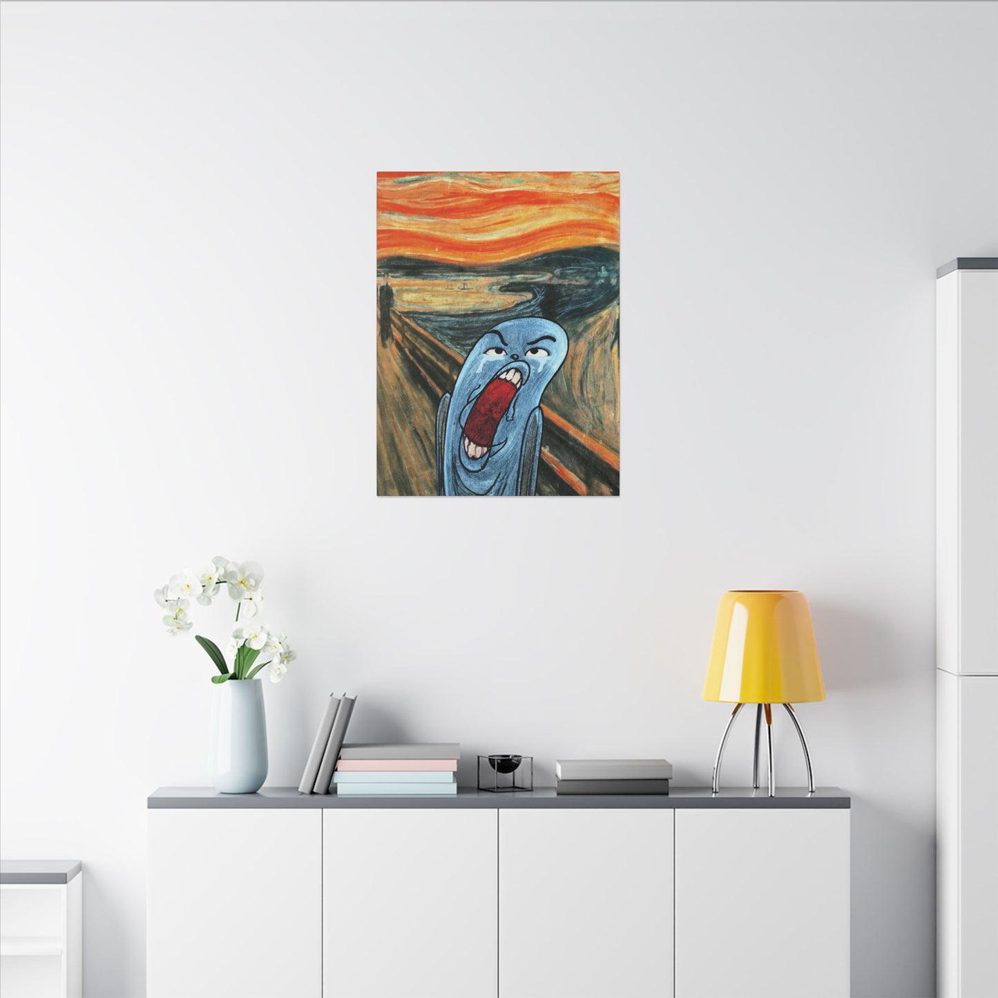 The Ugly Smell Scream canvas print