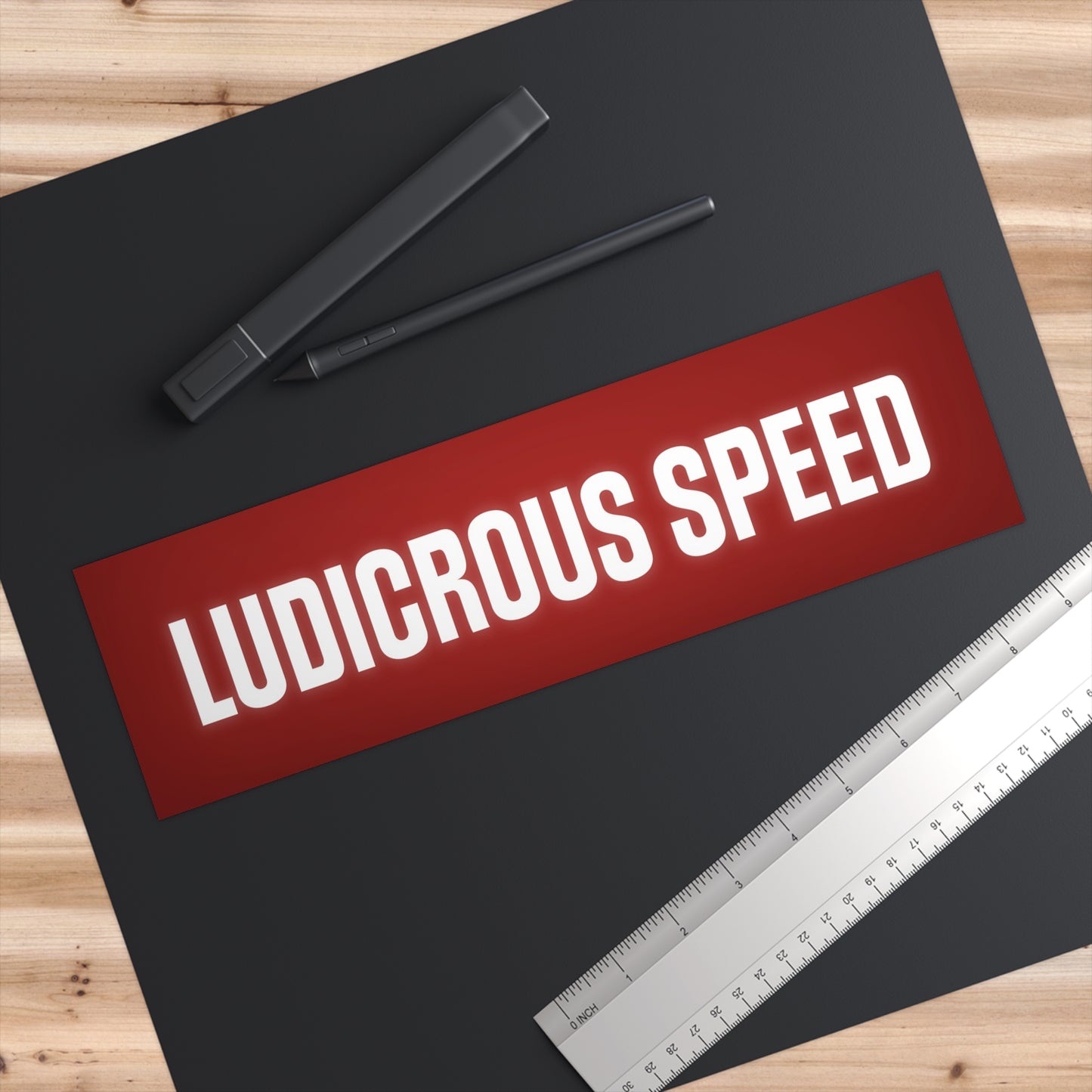Ludicrous Speed bumper sticker