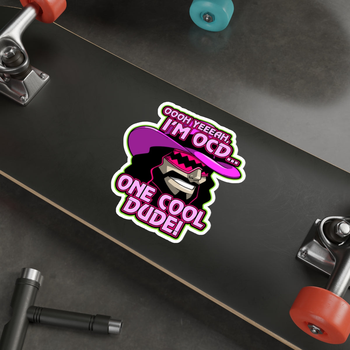 One Cool Dude vinyl sticker