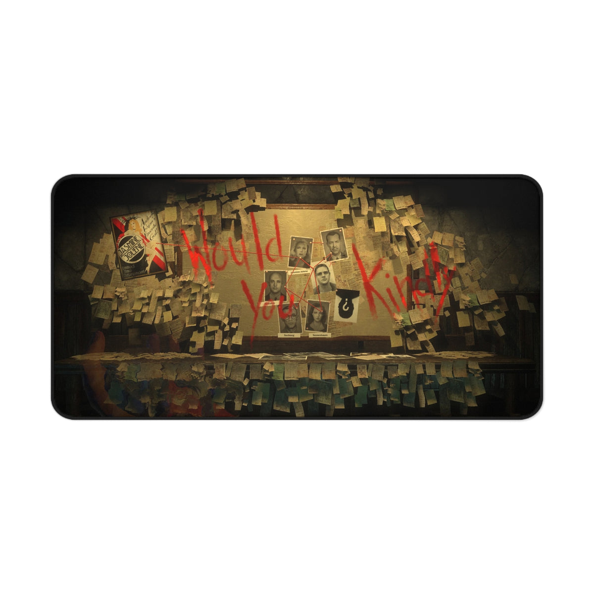 Would You Kindly desk mat
