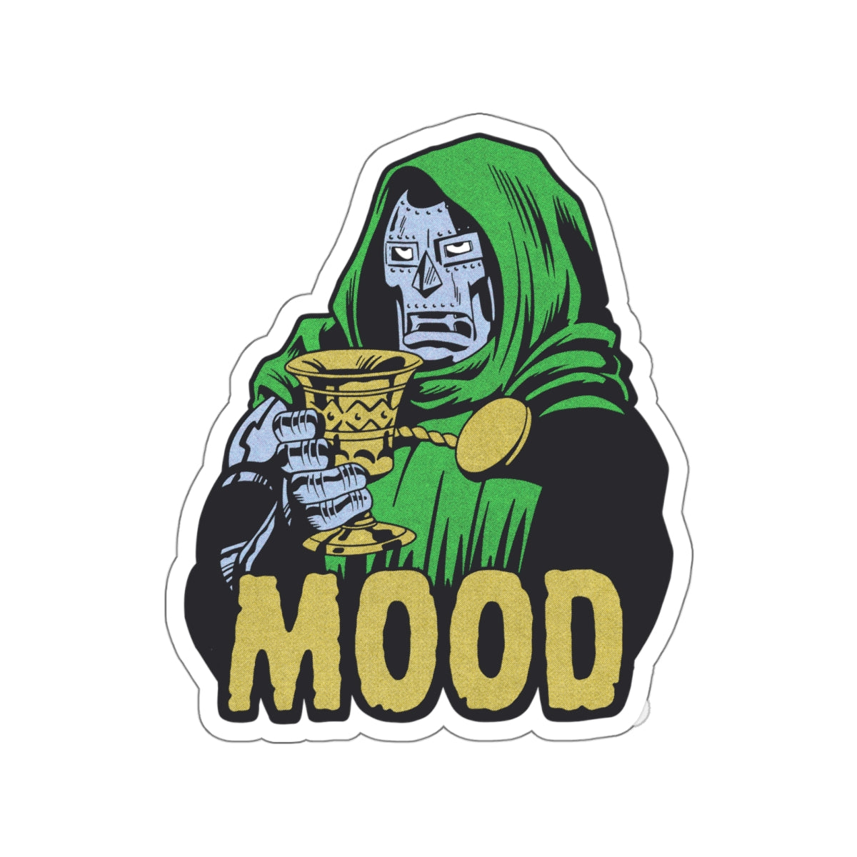 DOOM MOOD vinyl sticker
