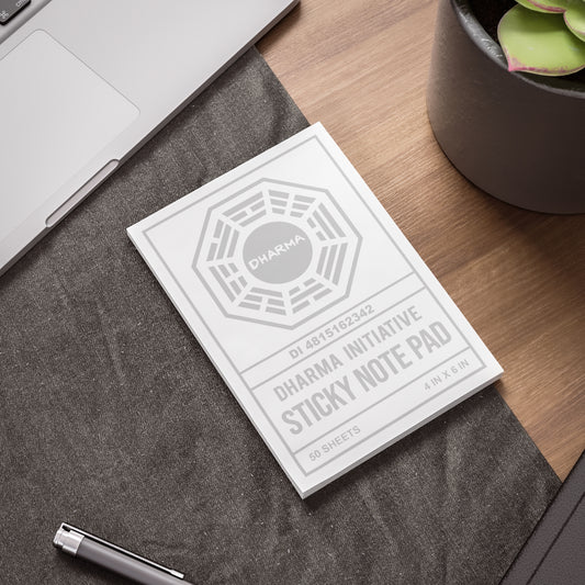Lost In Time sticky note pad