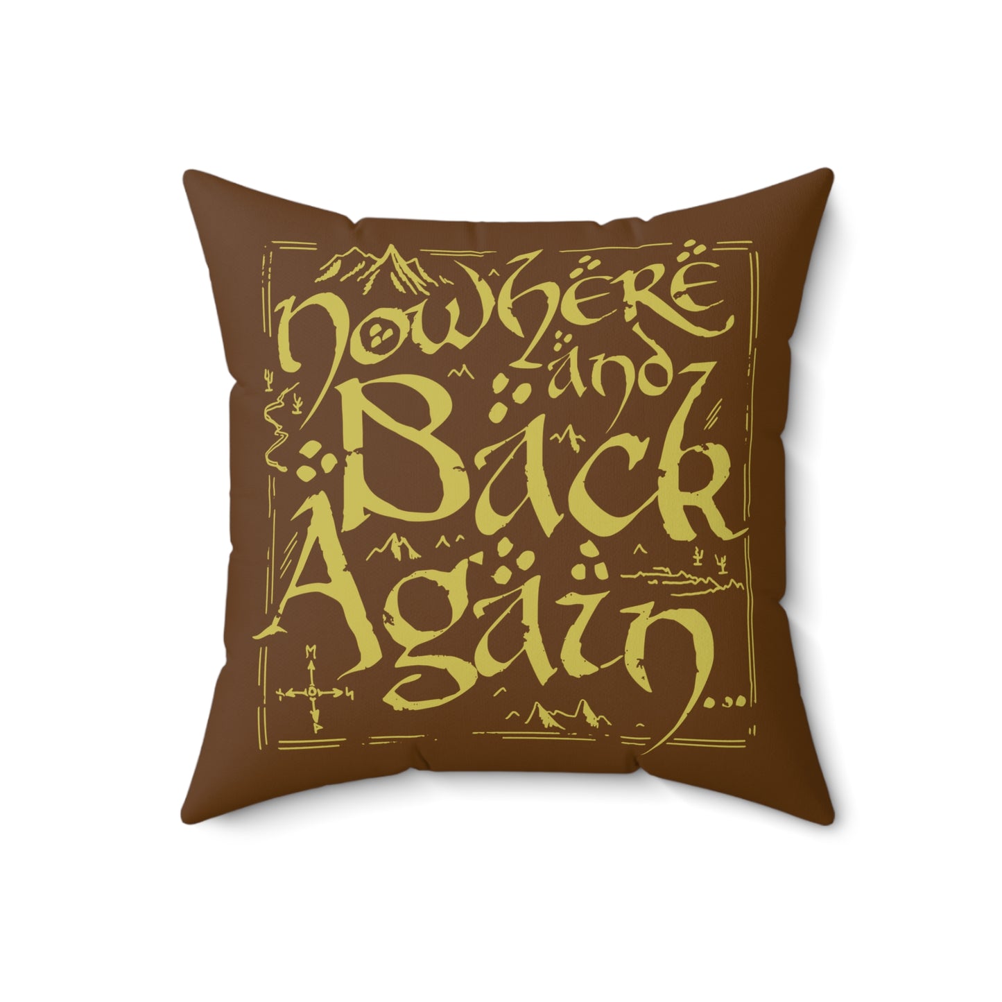 Nowhere and Back Again throw pillow
