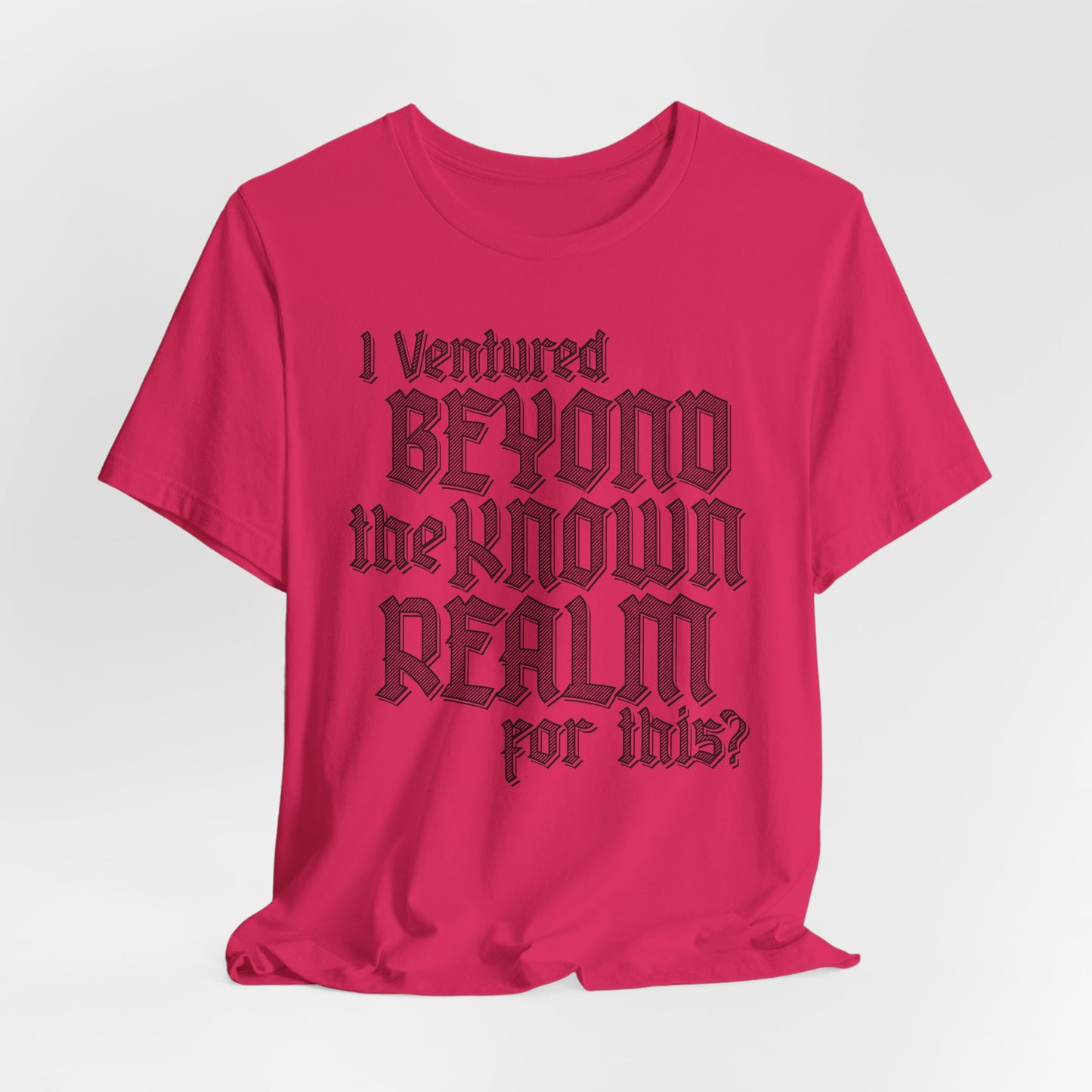 I Ventured Beyond the Known Realm For This? t-shirt