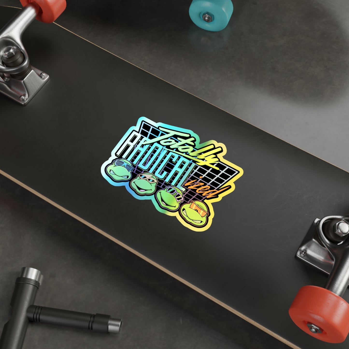 Totally Radicalized holographic vinyl sticker