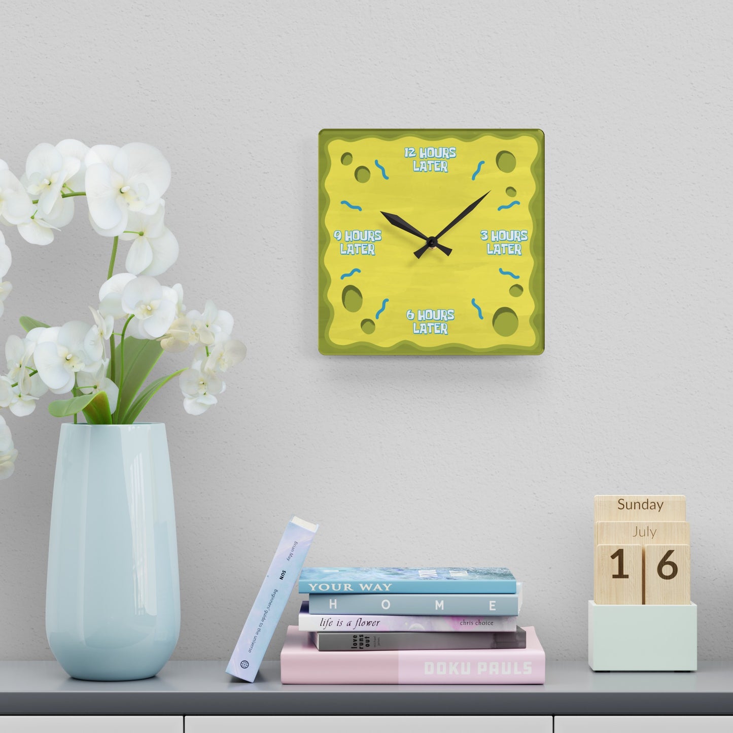 12 Hours Later wall clock