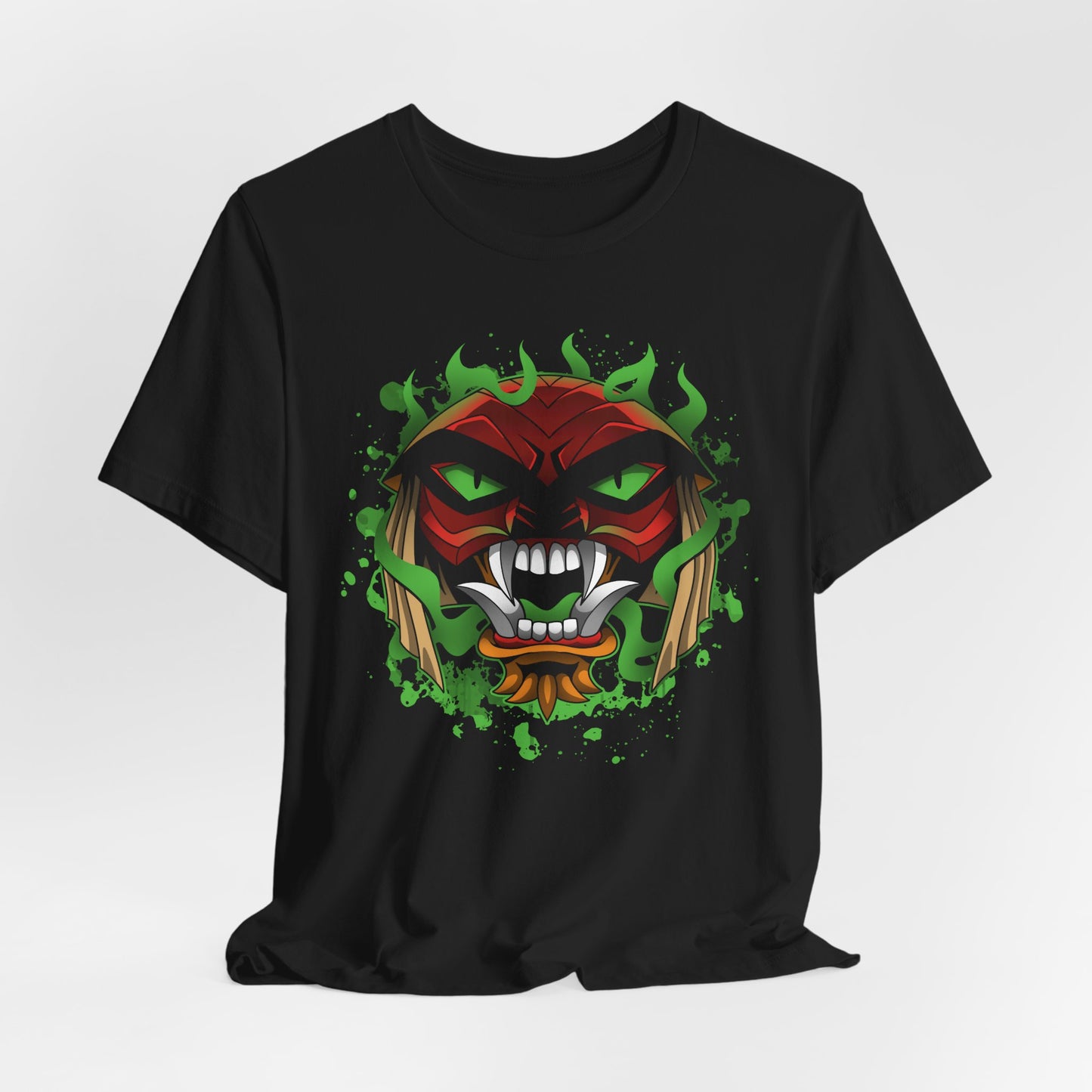 Evil Feline Alien Oni Mask t-shirt