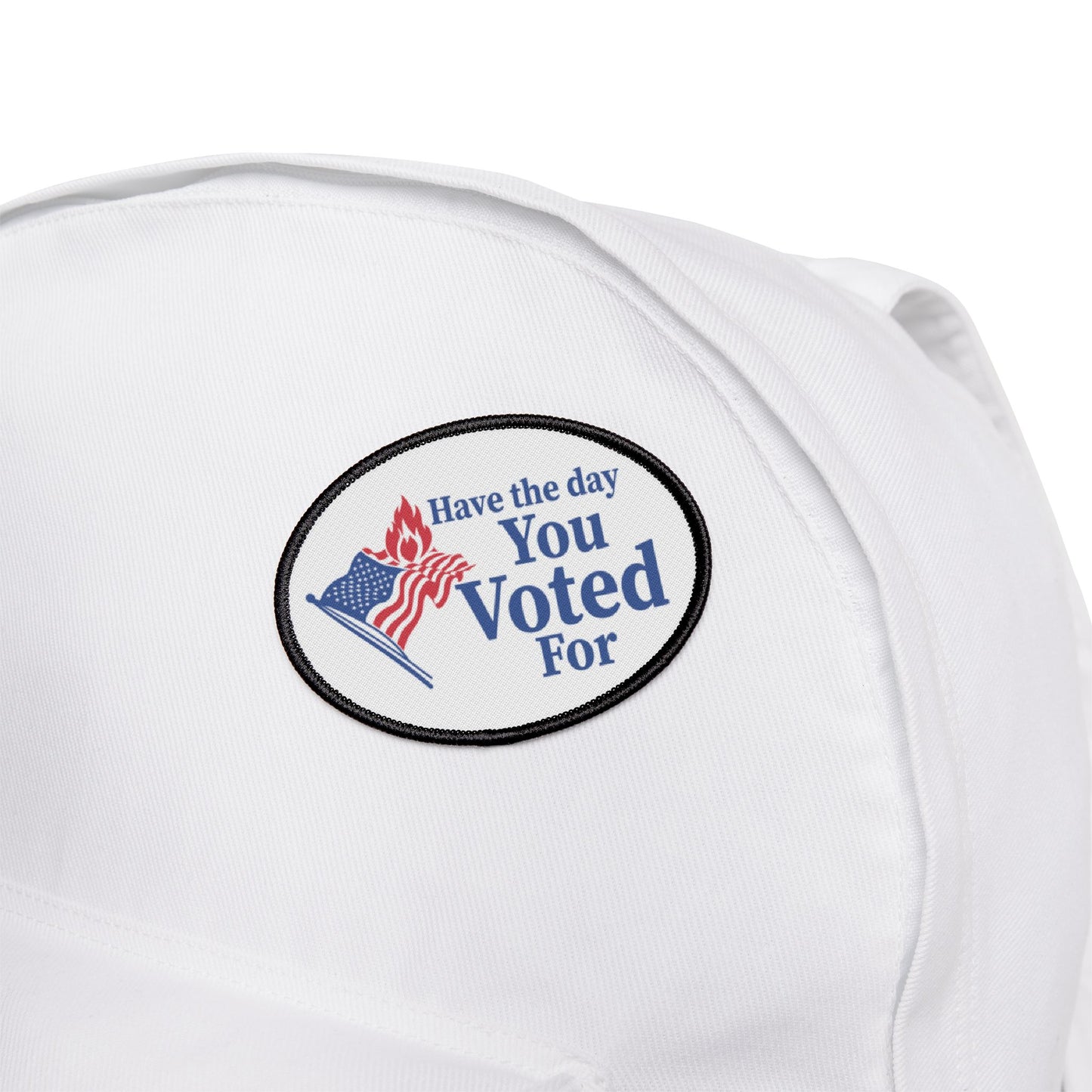 Have the Day You Voted For printed iron-on patch