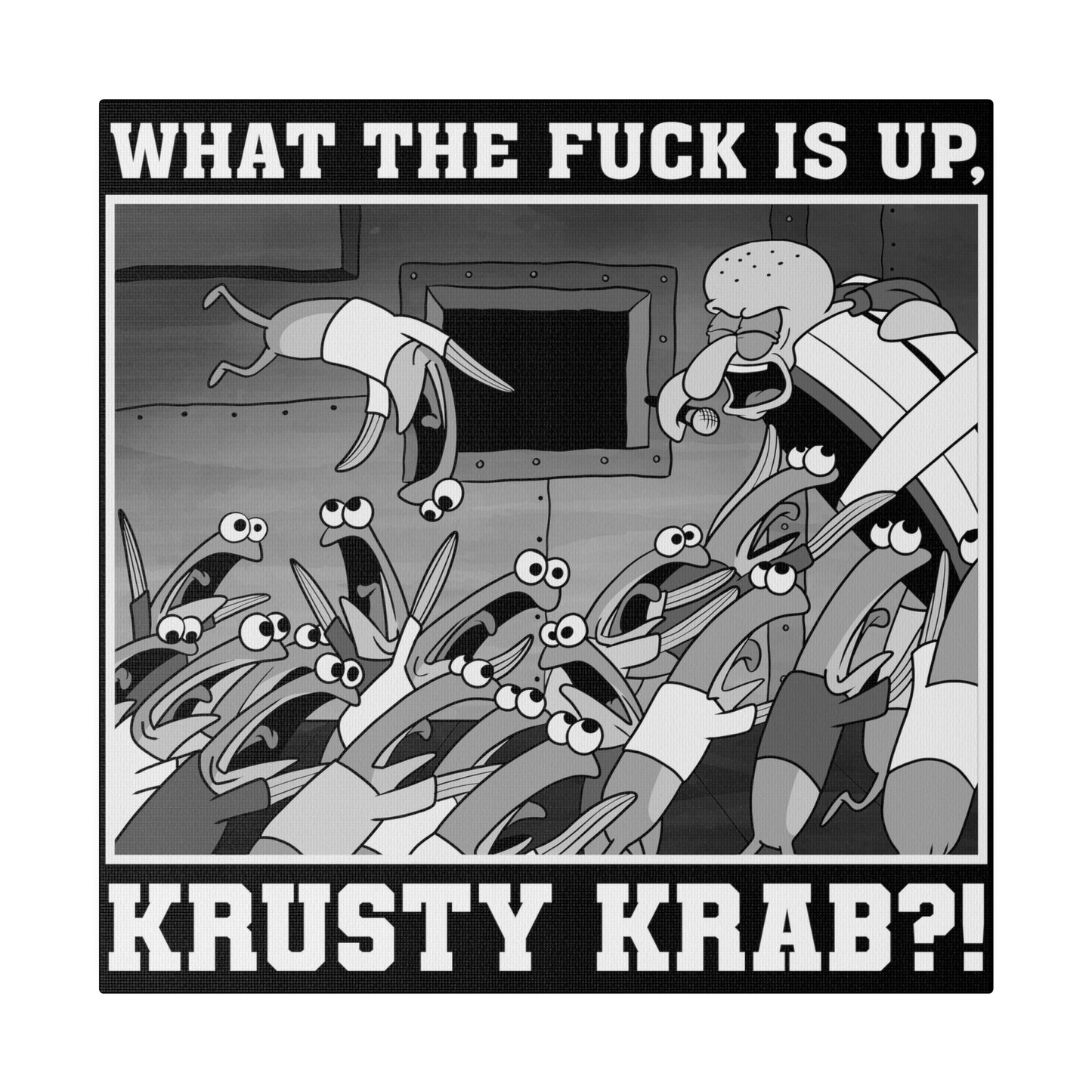 WTF is up, KK?! canvas print