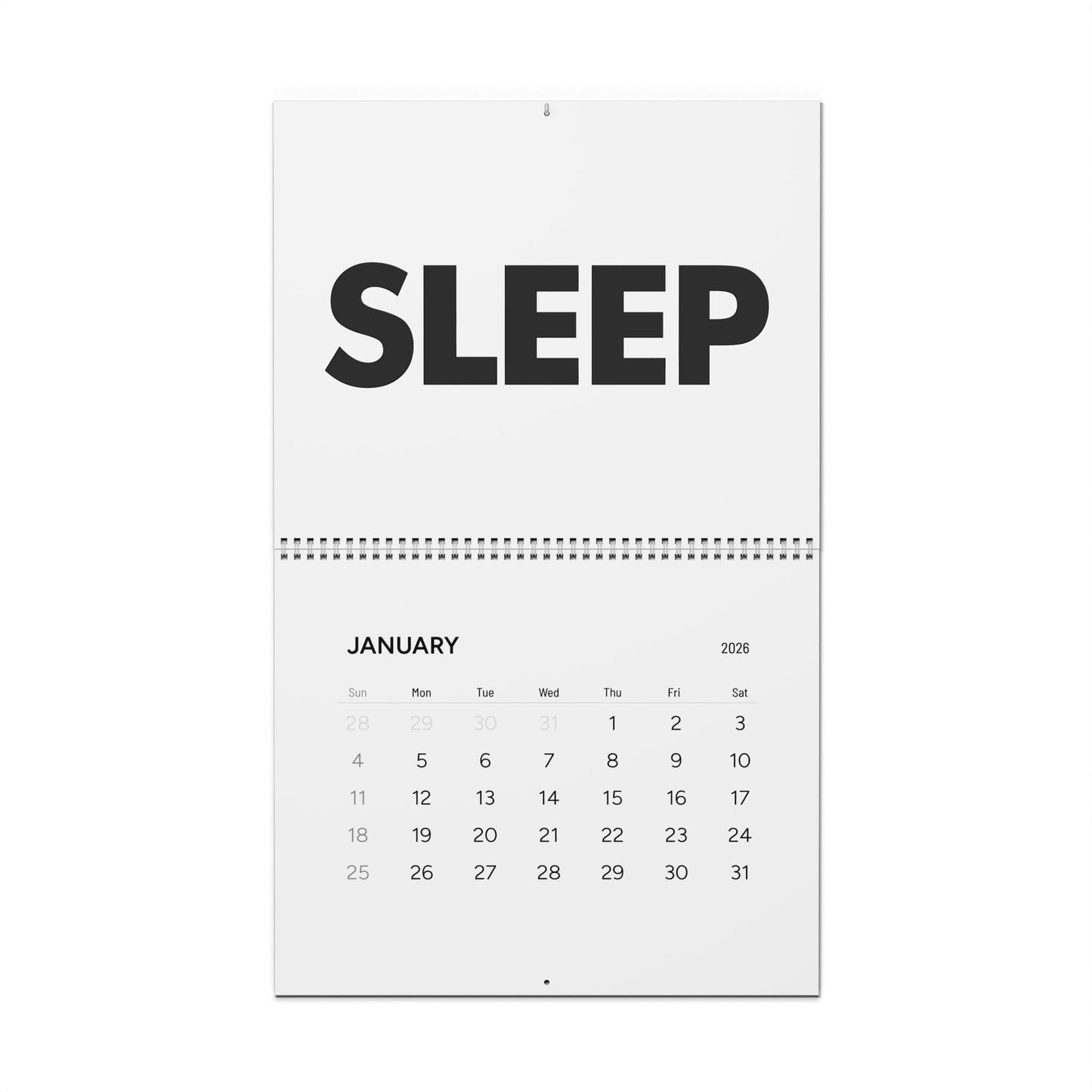 We Sleep They Live 2026 Calendar