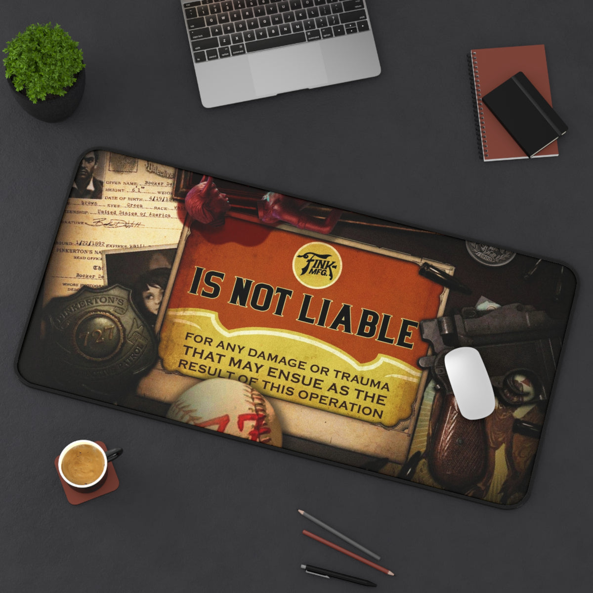 Infinite desk mat