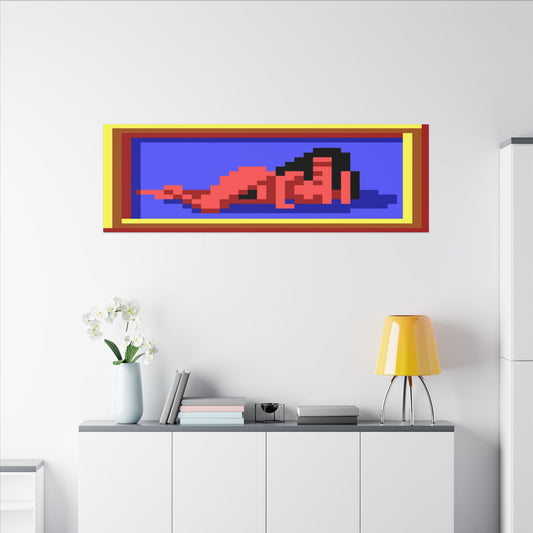 Lefty's Lo Rez Lady 60" x 20" canvas print