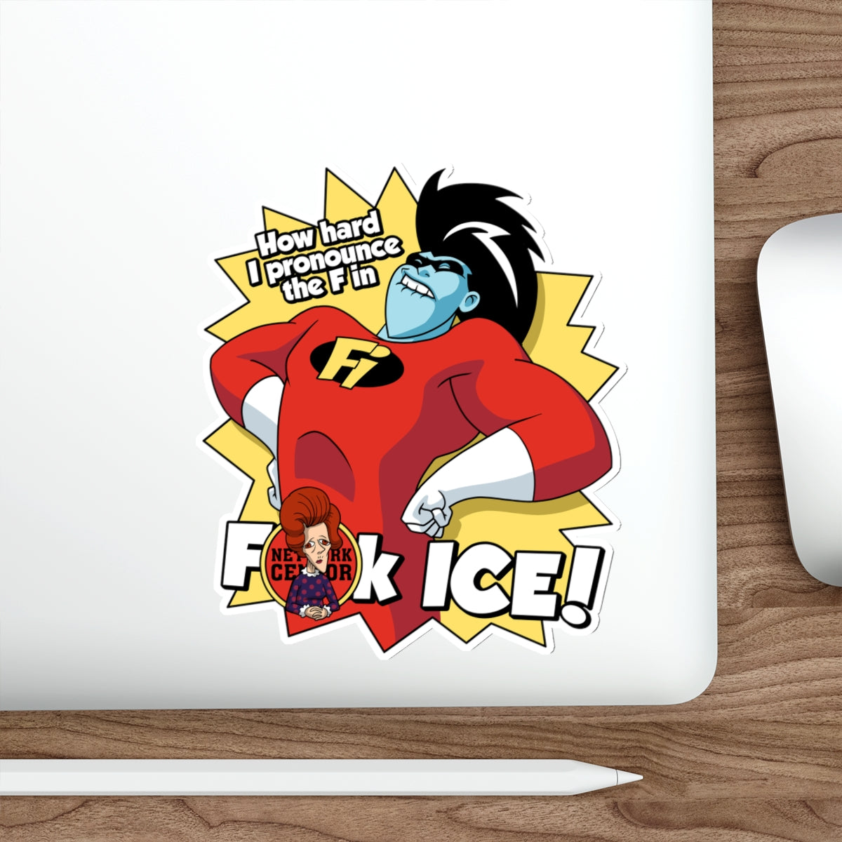 Eff ICE-azoid vinyl sticker