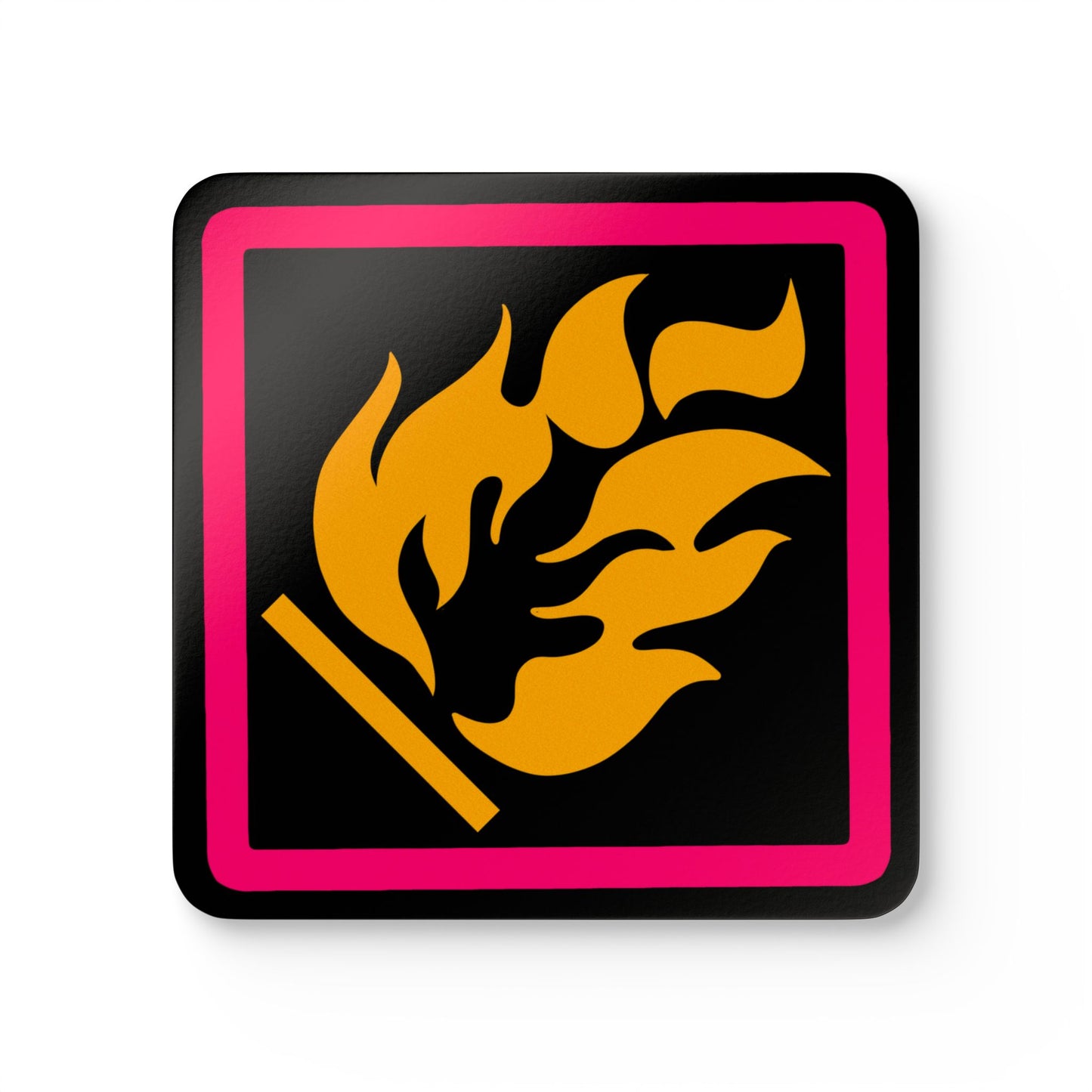 aCiD bUrN premium corkback coaster set