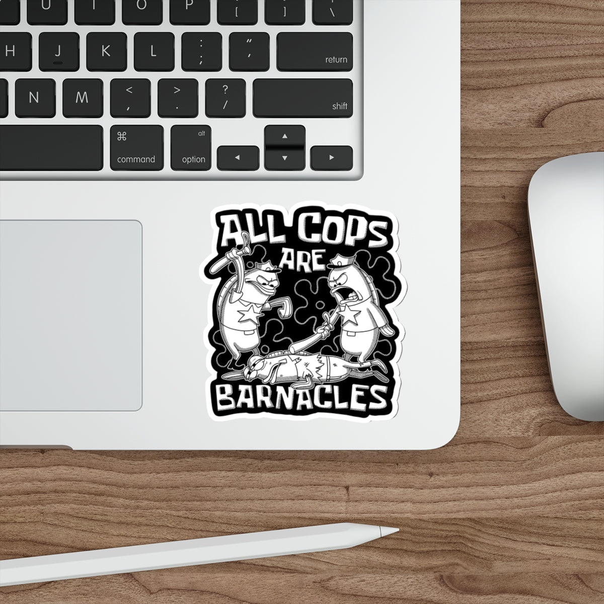 All Cops Are Barnacles V2 vinyl sticker