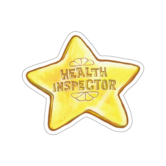 BB Health Inspector vinyl sticker