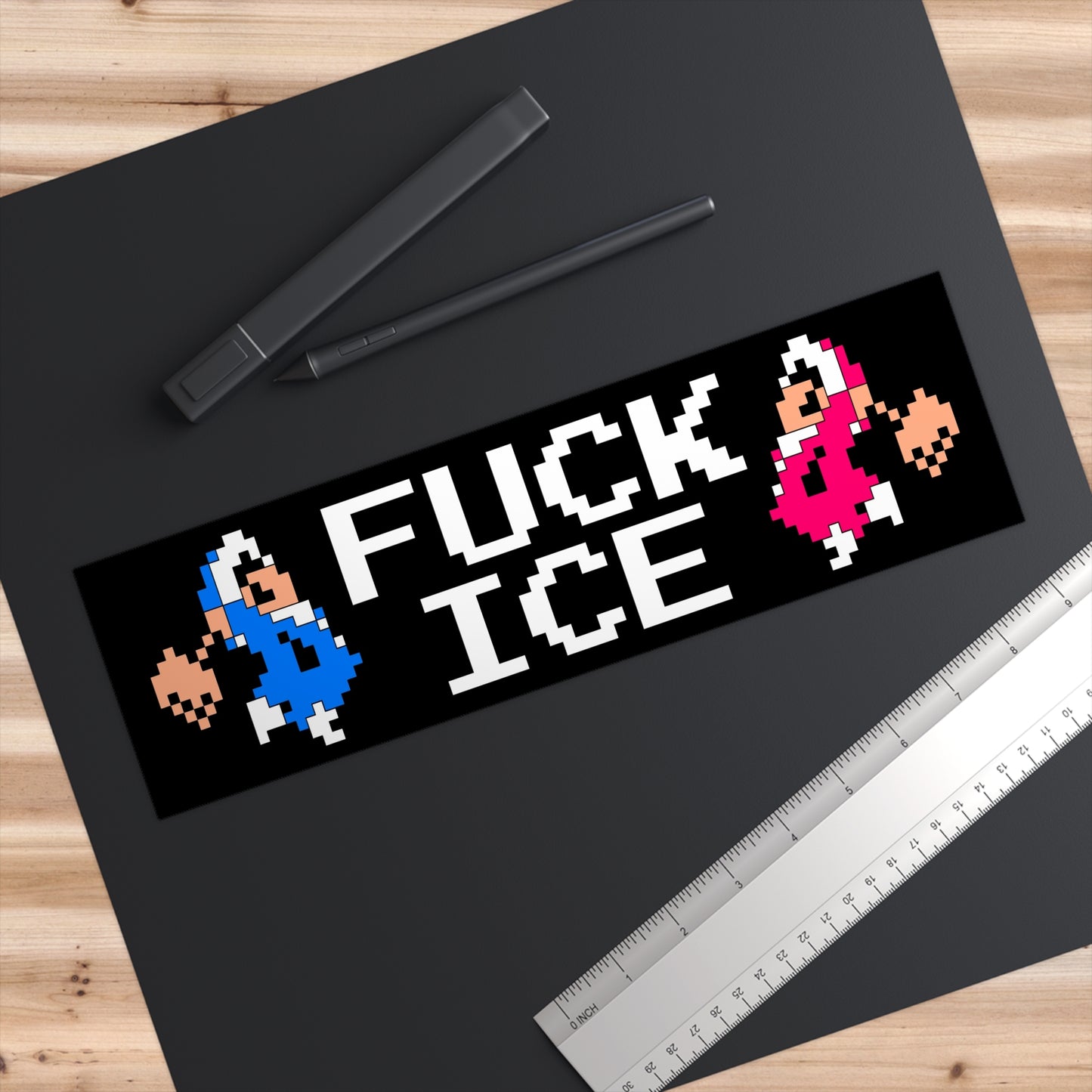 Eff ICE Climber bumper sticker